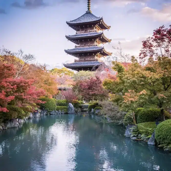 Japenese Temple in Kyoto, Japan.